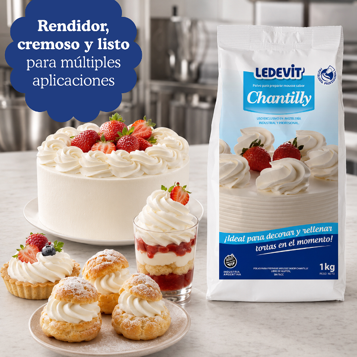 Polvo para preparar Chantilly Ledevit  x 1Kg imagen secundaria