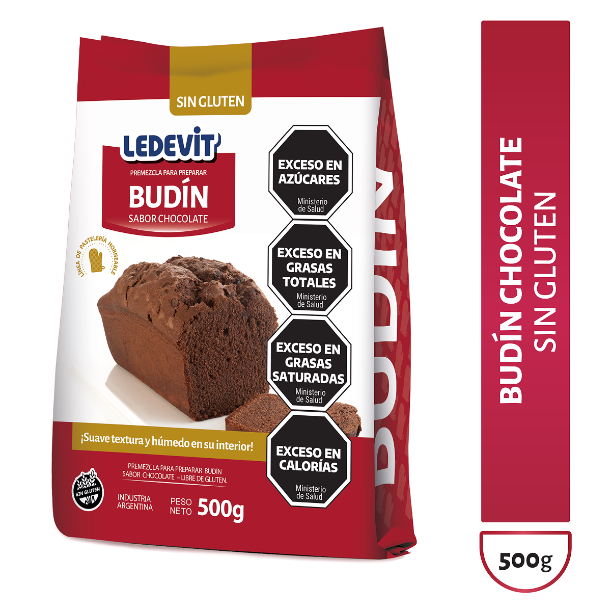 Premezcla para preparar Budín de Chocolate Ledevit x 500g imagen principal