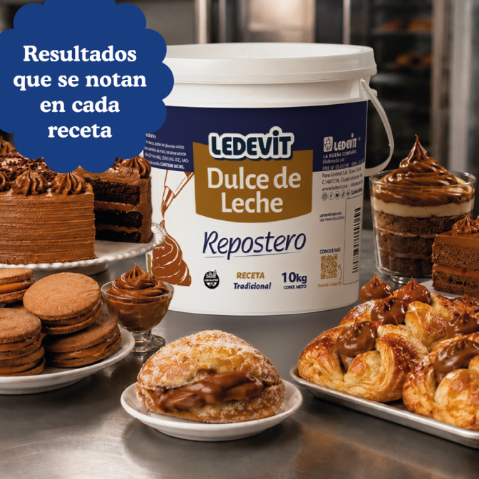 Dulce de Leche Repostero Ledevit x 10 Kg imagen secundaria