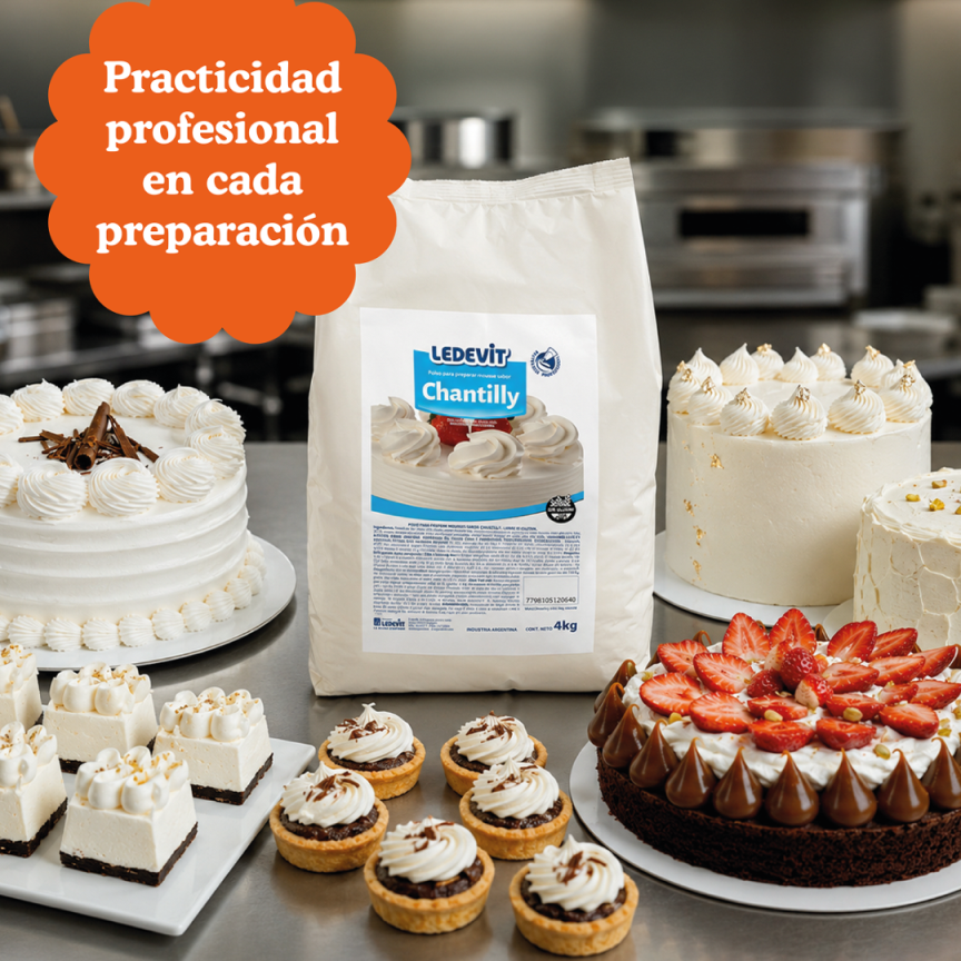 Polvo para preparar Chantilly Ledevit x 4Kg imagen secundaria