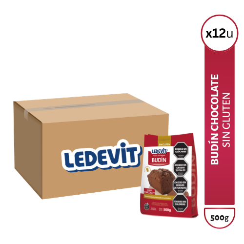 Premezcla para preparar Budín de Chocolate Ledevit x 500g | Caja x12U imagen principal