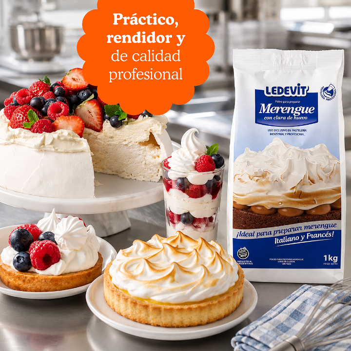 Polvo para preparar Merengue Ledevit x 1Kg imagen secundaria