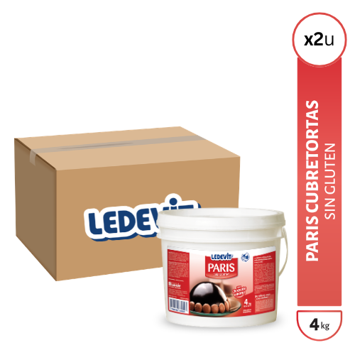 Cubretortas Paris Ledevit sabor chocolate amargo x 4Kg | Caja x2U imagen principal