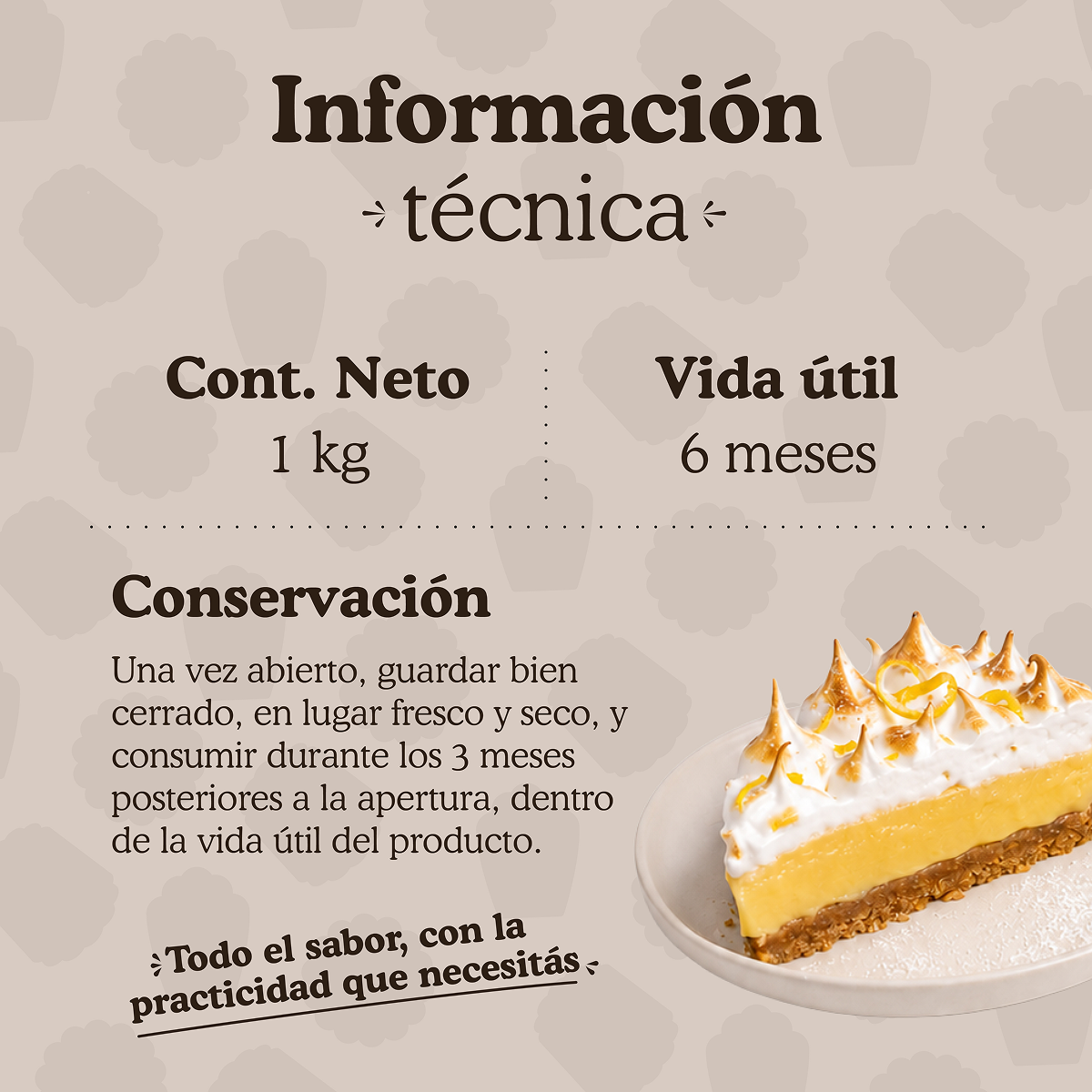 Polvo para preparar Crema Lemon Ledevit x 1Kg | Caja x6U imagen 7