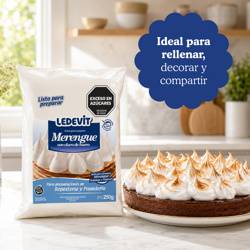 Polvo para preparar Merengue Ledevit x 250g imagen secundaria