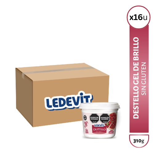 Destello Gel de Brillo Ledevit Sabor Frutilla x 310g | Caja x16U imagen principal