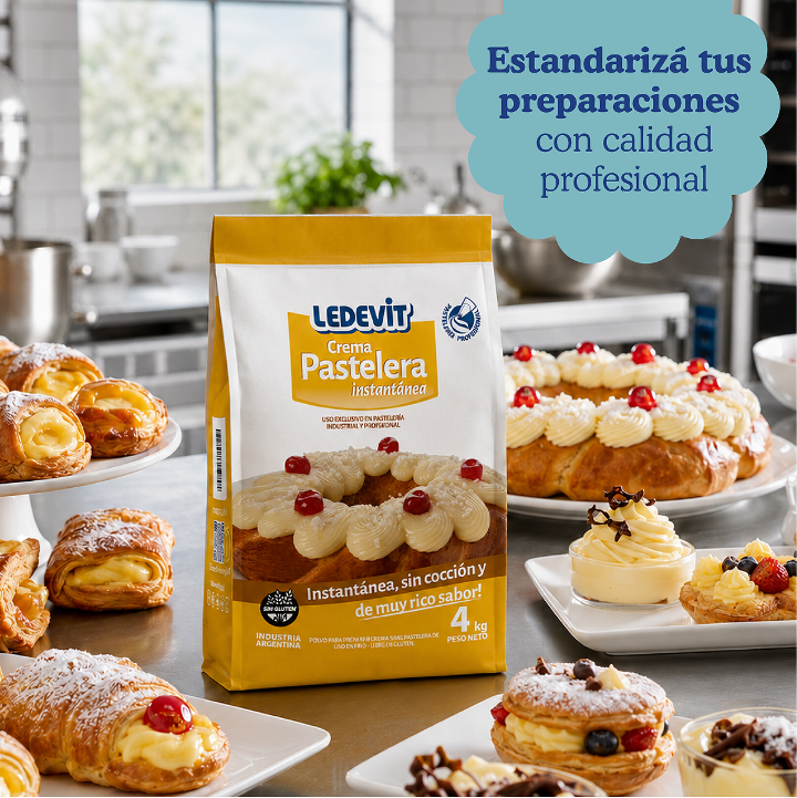 Polvo para preparar Crema Pastelera Ledevit x 4Kg imagen secundaria