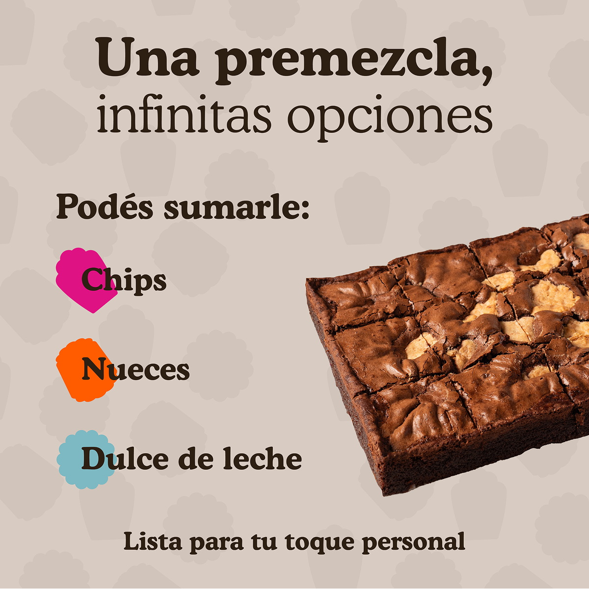 Premezcla para preparar Brownie de Chocolate Ledevit x 470g imagen 4
