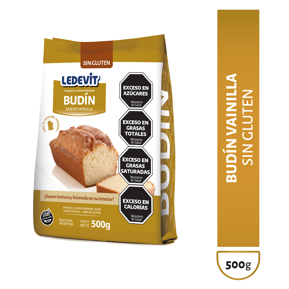 Premezcla para preparar Budín de Vainilla Ledevit x 500g imagen principal