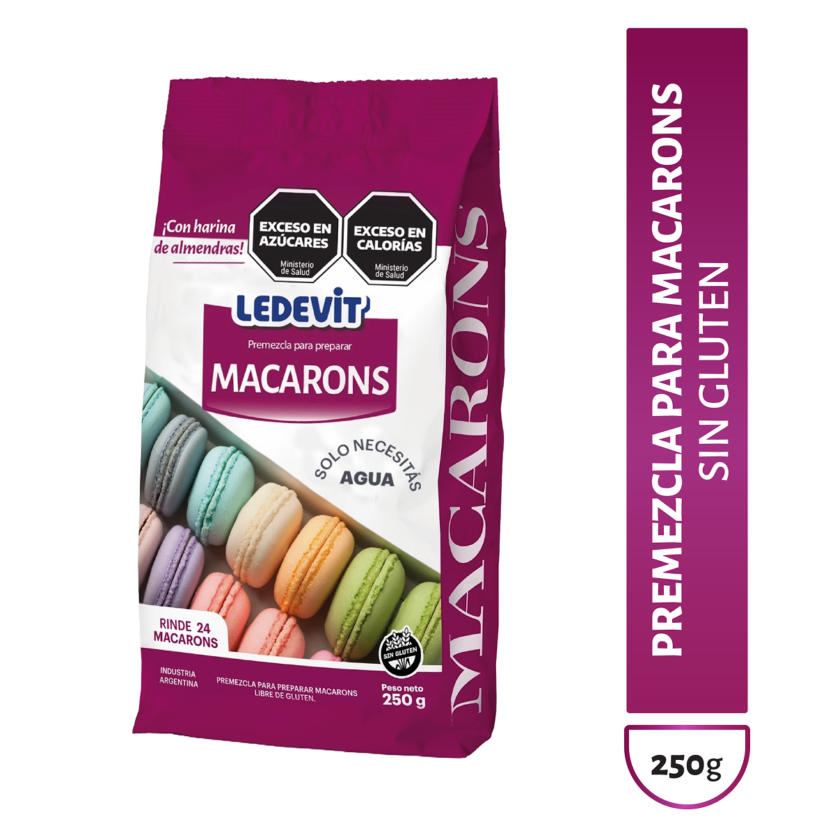 Premezcla para preparar Macarons Ledevit x 250g imagen 1