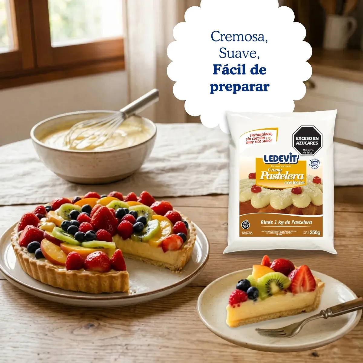 Polvo para preparar Crema Pastelera Ledevit x 250g imagen 8
