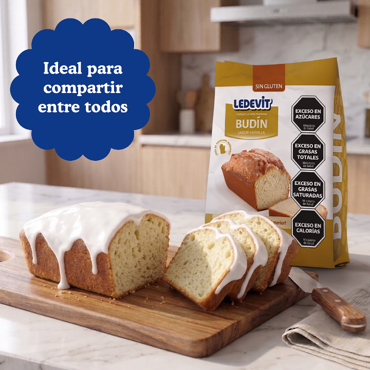 Premezcla para preparar Budín de Vainilla Ledevit x 500g imagen secundaria