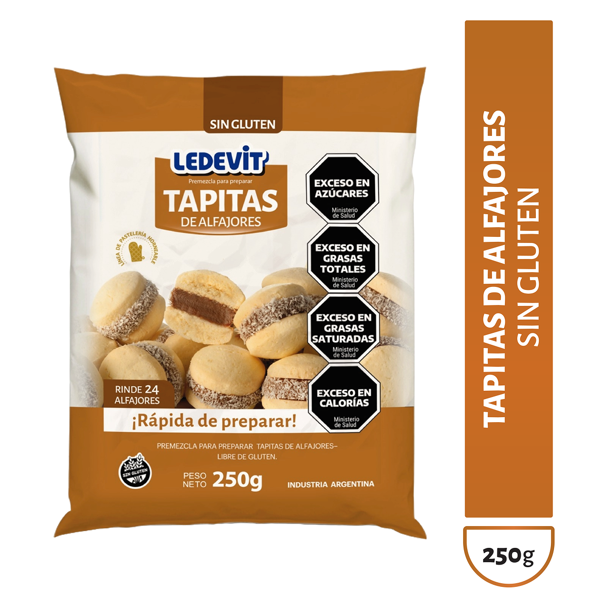 Premezcla para preparar Tapitas de alfajor Ledevit x 250g imagen principal