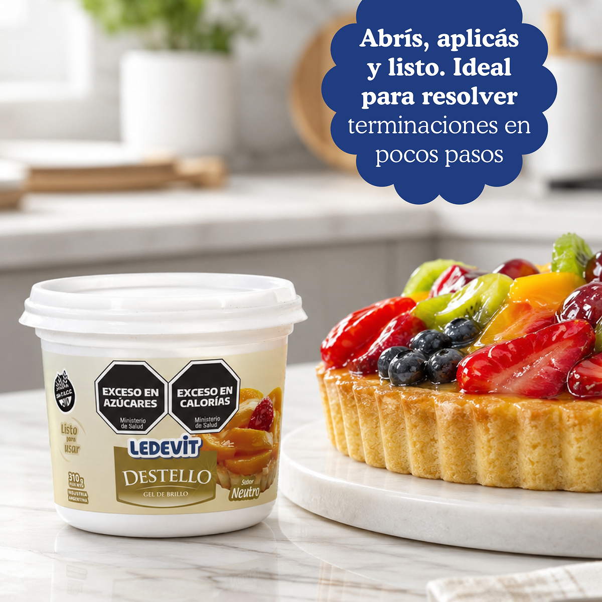 Destello Gel de Brillo Ledevit Sabor Neutro x 310g | Caja x16U imagen 9