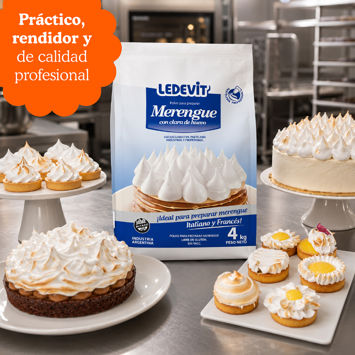 Polvo para preparar Merengue Ledevit x 4Kg imagen secundaria