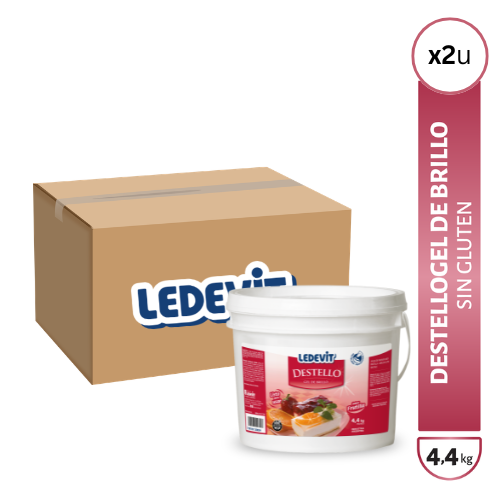 Destello Gel de Brillo Ledevit Sabor Frutilla x 4,4Kg | Caja x2U imagen principal