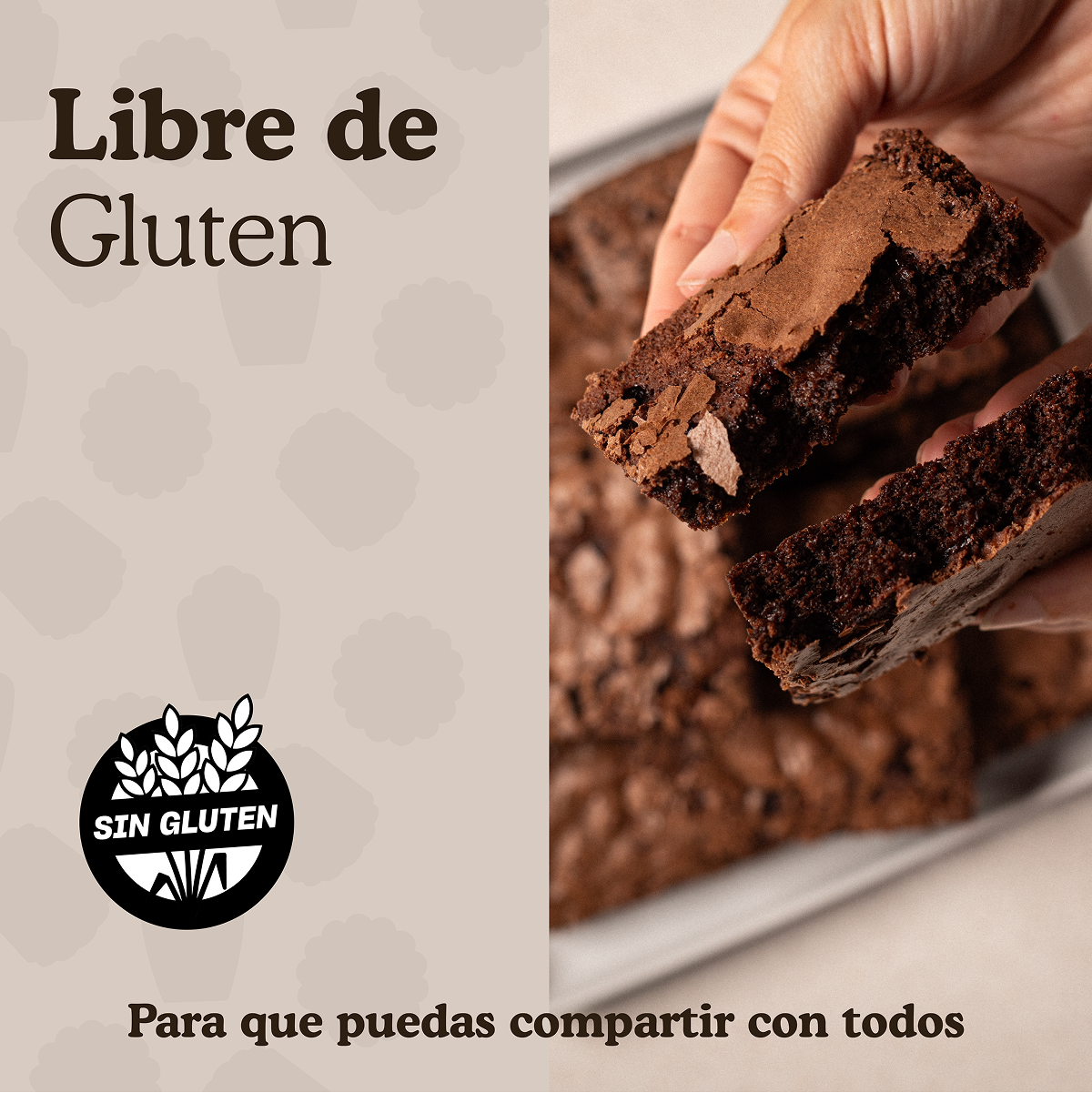 Premezcla para preparar Brownie de Chocolate Ledevit x 470g imagen 5