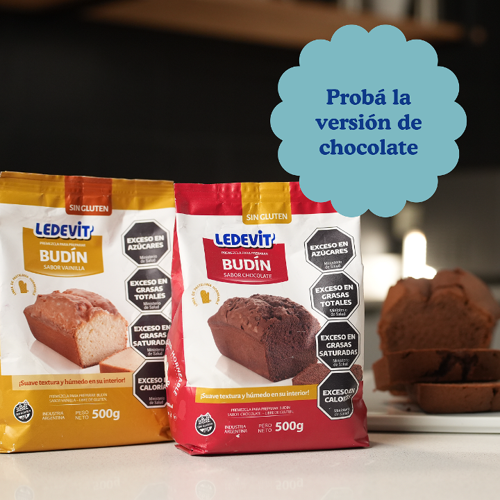 Premezcla para preparar Budín de Vainilla Ledevit x 500g | Caja x12U imagen 8